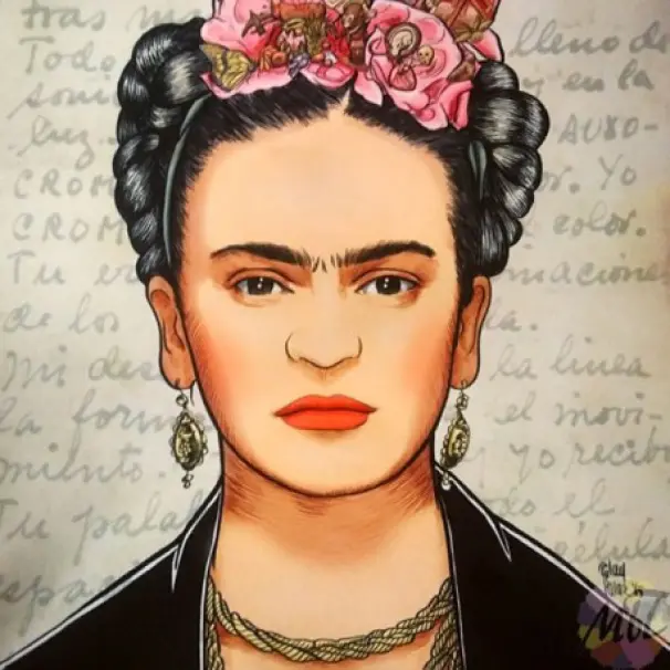 Illustration of Frida Kahlo